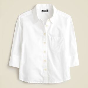 J. Crew Herringbone twill button-up shirt